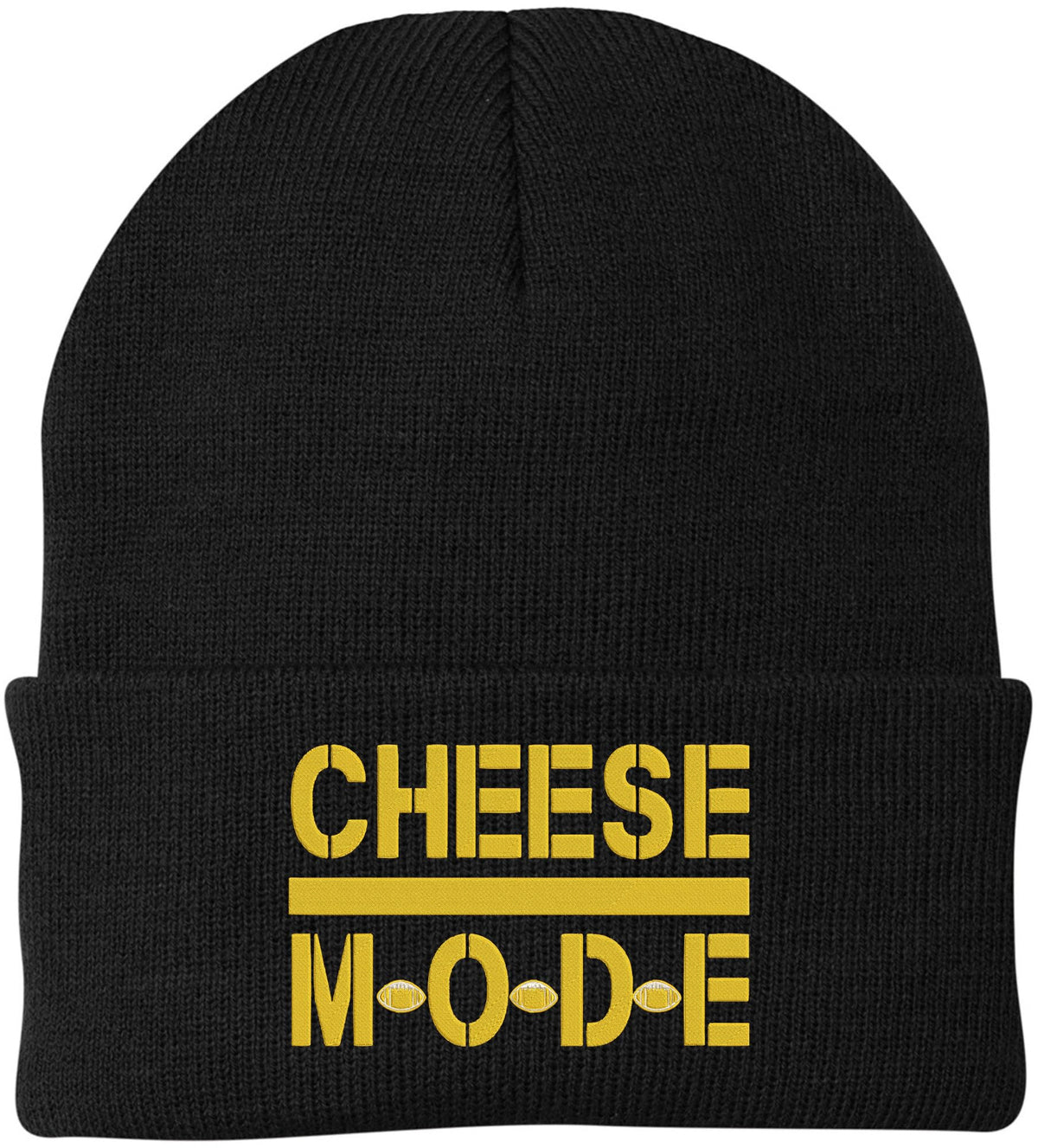 Cheese Mode Beanie Watch Cap | Green Bay Football City Cheese Head Fan Skull Warm Winter for Men & Women
