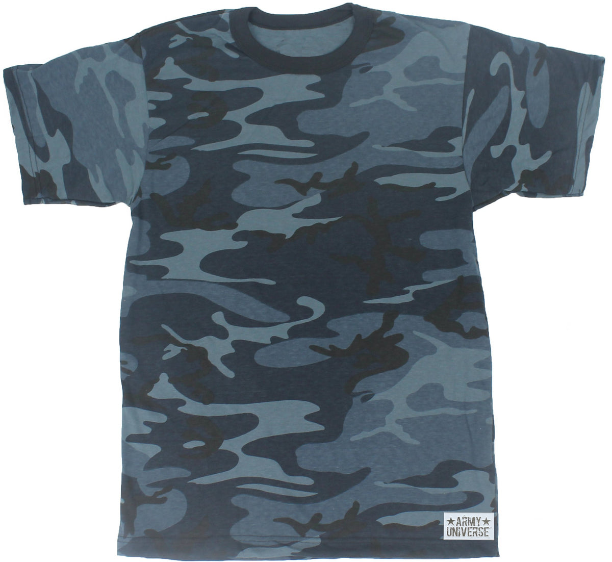 Tactical Camouflage T-Shirt Army Fashion Color Camo Military Crewneck Short Sleeve Top Tee Shirt