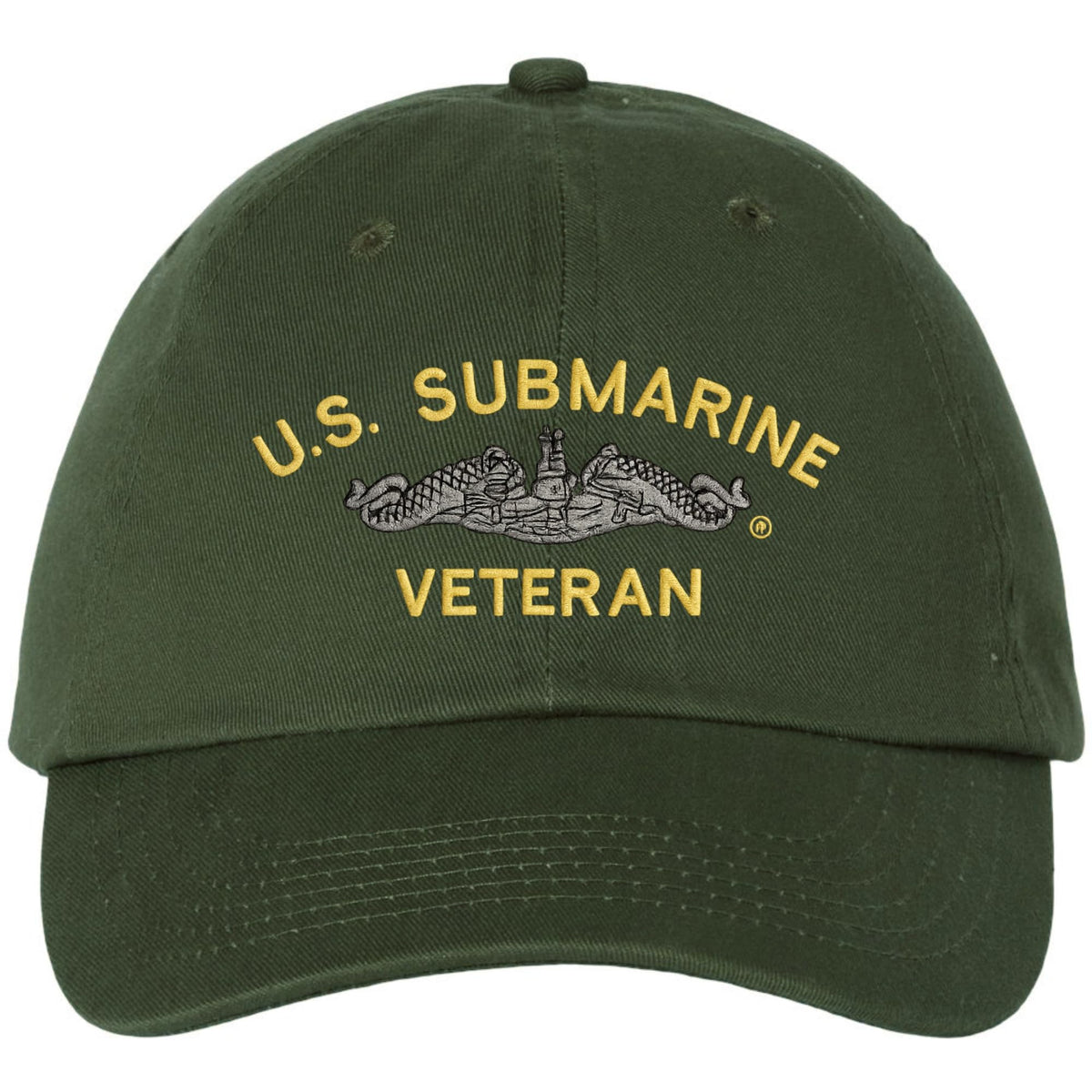 U.S. Submarine Veteran Embroidered Dad Hat | USA Military Navy patriotic Veteran Adjustable baseball Cap