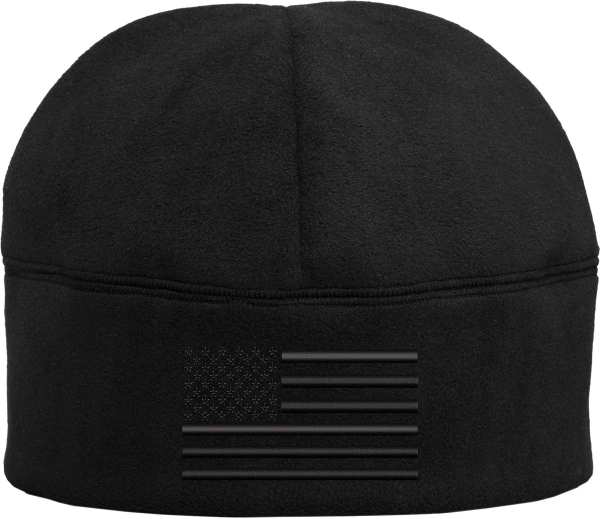 Polar Fleece Watch Cap with Embroidered US American Flag, USA Tactical Beanie Warm Winter Skull Hat