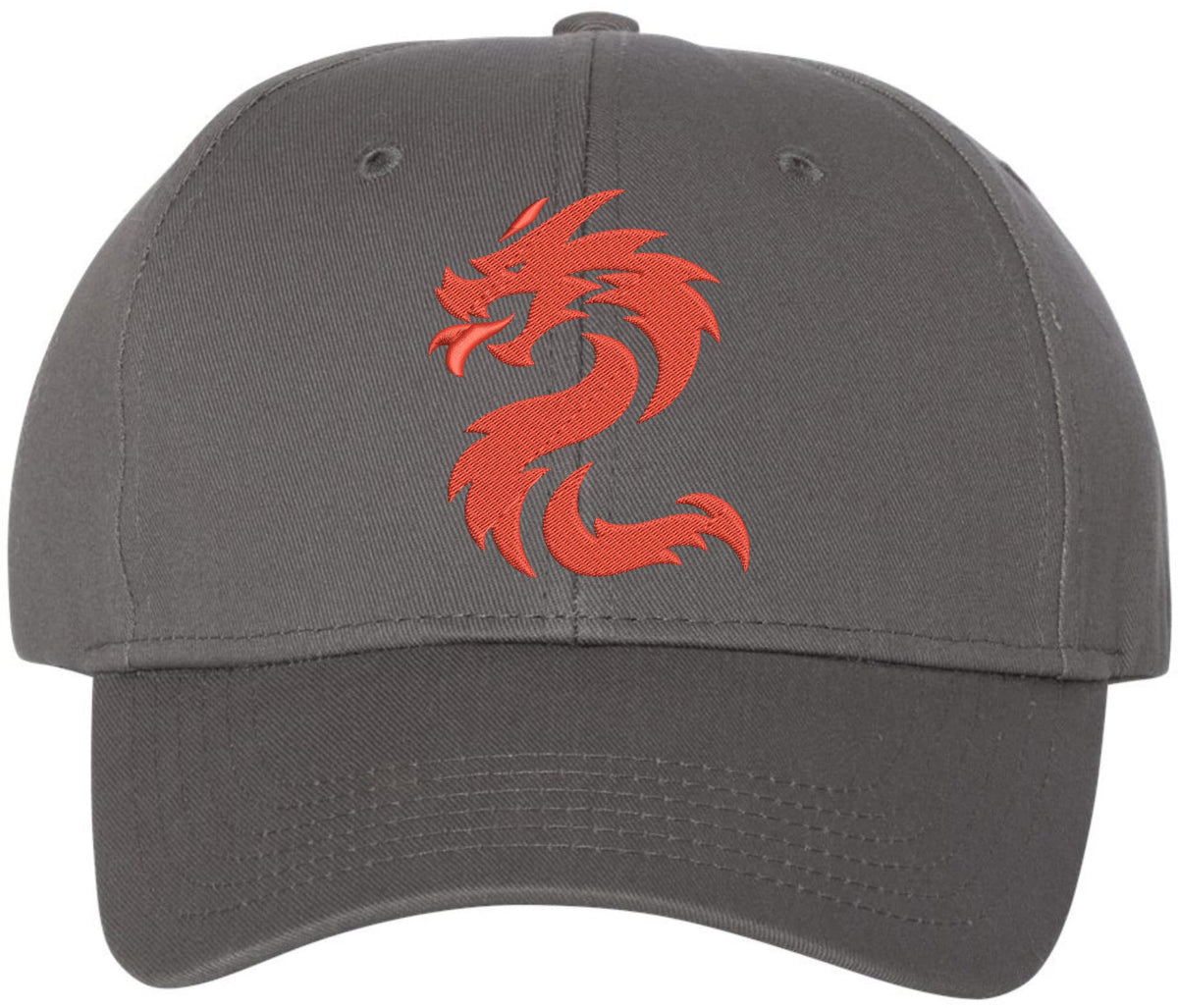 Serpent Dragon Baseball Cap Mythical Creature Hat Adjustable Oriental Snake Embroidered Headwear for Men Women