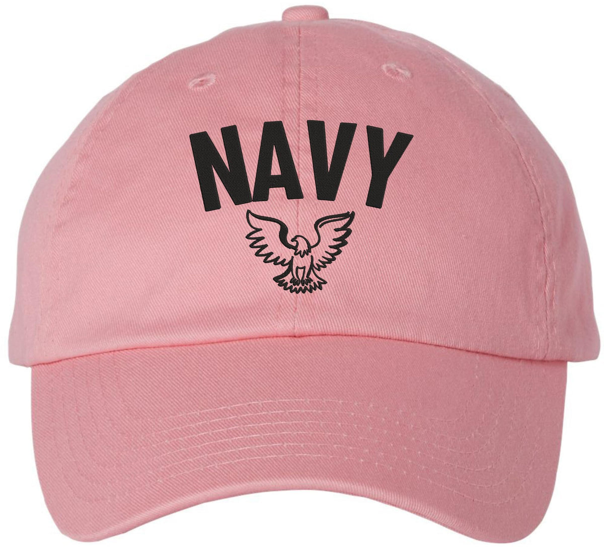 Navy Embroidered Baseball Cap Eagle Emblem Military Patriotic Adjustable Dad Hat