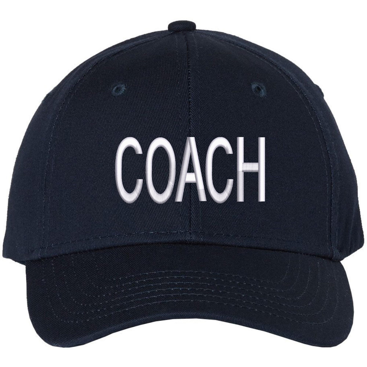 COACH Baseball Hat Embroidered Uniform Sports Cap for Head & Assistant, Adjustable for Men & Women Coaches