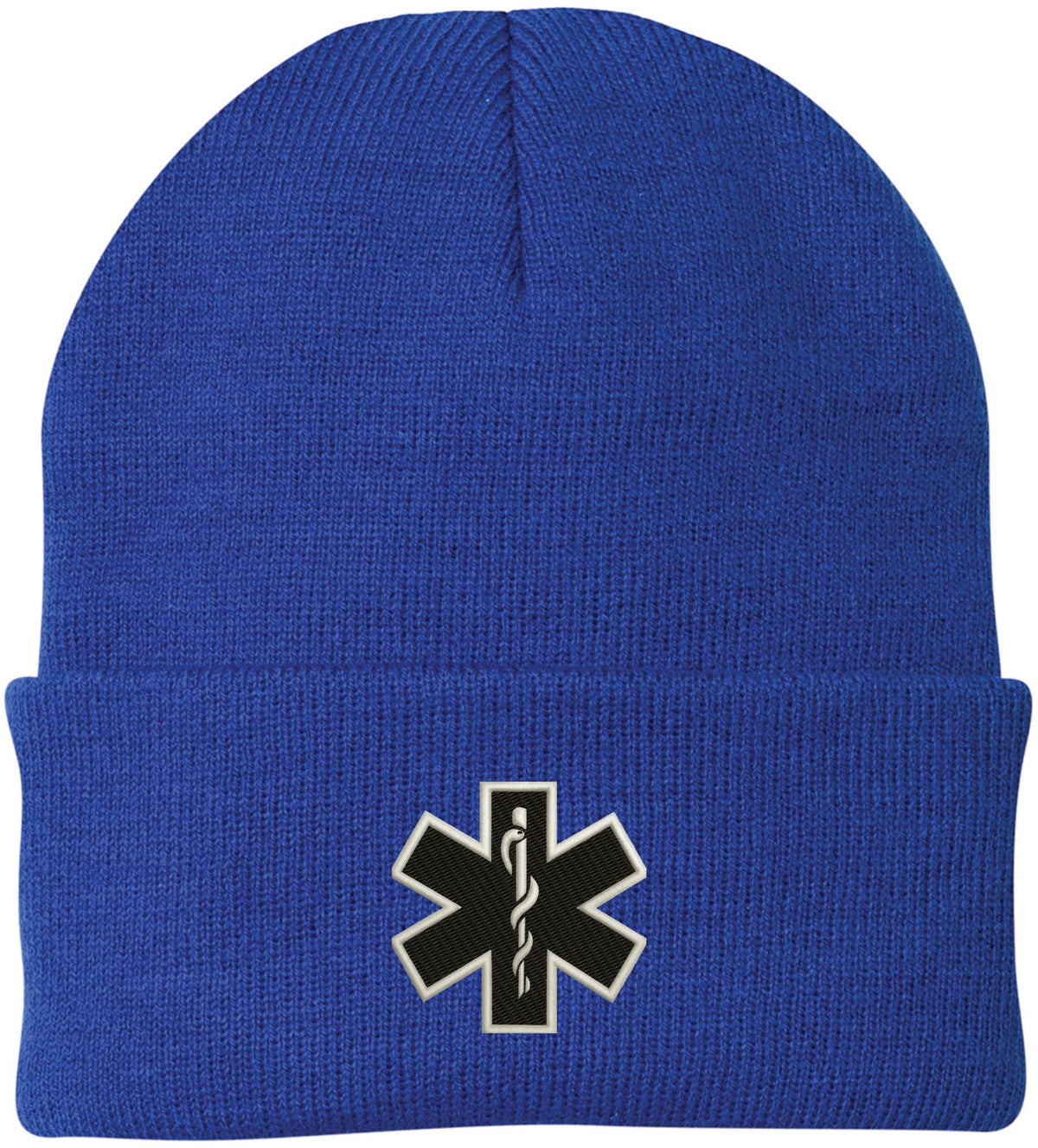 EMS EMT Emergency Medical Star of Life Embroidered Knit Winter Acrylic Unisex Watch Cap Hat