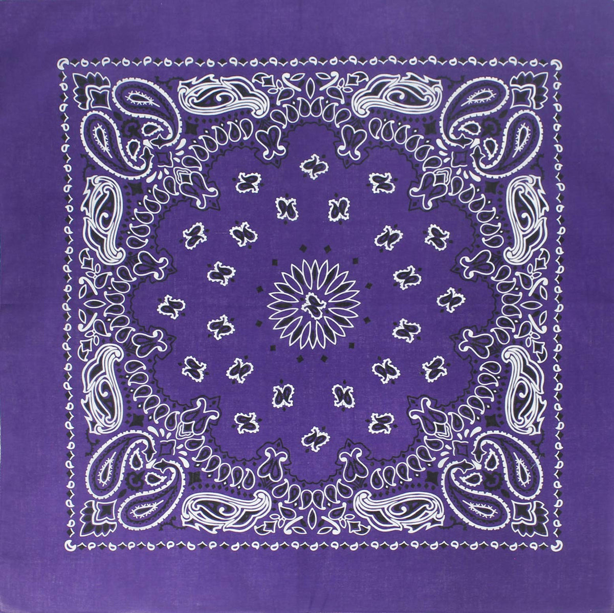 Trainmen Paisley 27" Jumbo Military Bandana Head Scarf Do-rag 100% Cotton Bandanna Face Cover 6-Pack