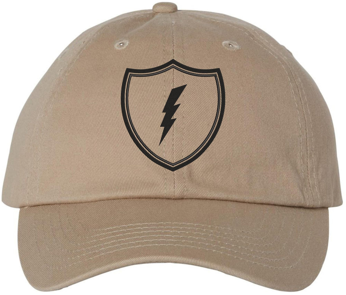 Shield Lightning Bolt Embroidered Baseball Cap USA Military Inspired Tactical Adjustable Dad Hat