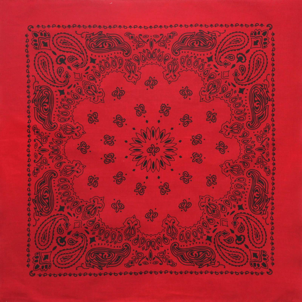Trainmen Paisley 27" Jumbo Military Bandana Head Scarf Do-rag 100% Cotton Bandanna Face Cover 6-Pack