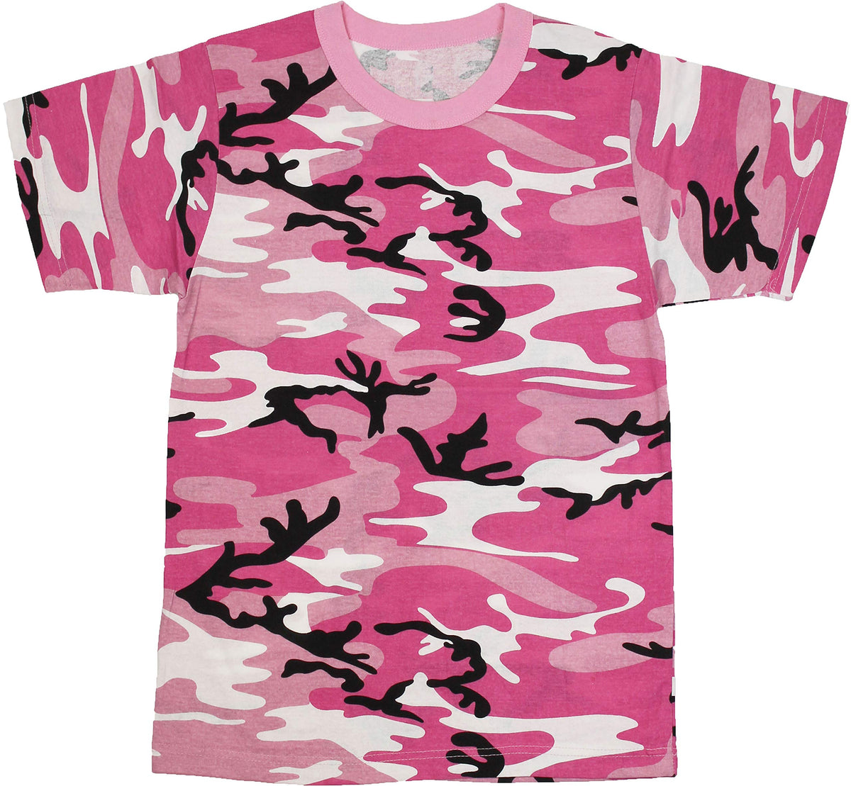 Tactical Camouflage T-Shirt Army Fashion Color Camo Military Crewneck Short Sleeve Top Tee Shirt