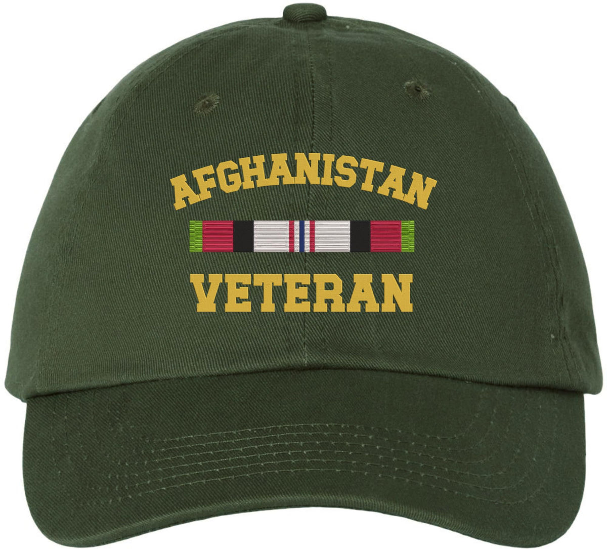 Afghanistan Veteran Embroidered Baseball Cap | USA Military Army Service Adjustable Tactical Dad Hat