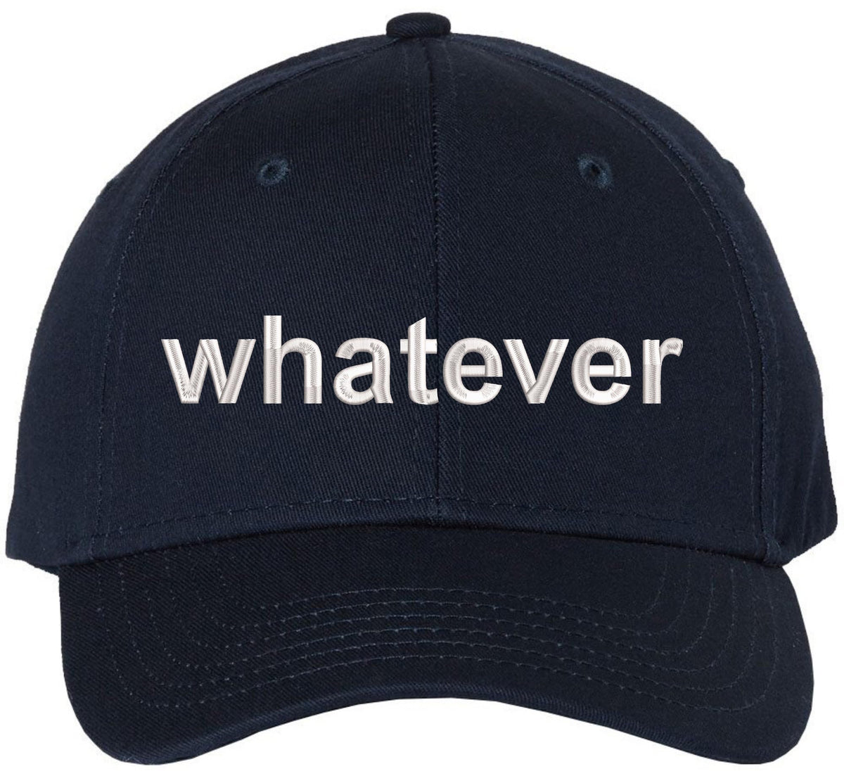 Whatever Embroidered Cap Funny Meme Minimalist Humor Dad Hat Casual Baseball Cap