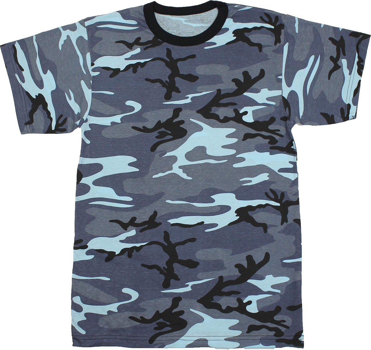 Tactical Camouflage T-Shirt Army Fashion Color Camo Military Crewneck Short Sleeve Top Tee Shirt