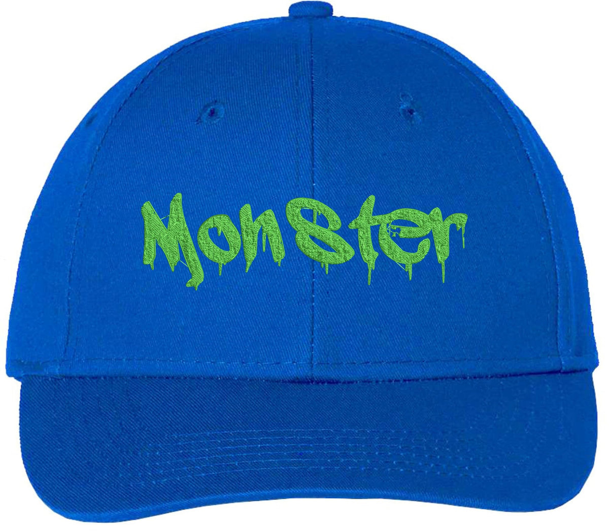 Monster Slime Embroidered Baseball Cap | Halloween 100% Cotton Adjustable Gift Hat for Men & Women