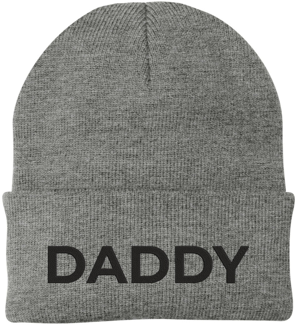 Daddy Embroidered Beanie | Bold Acrylic Knit Winter Hat | Casual Father's Day Skull Cap for Dad