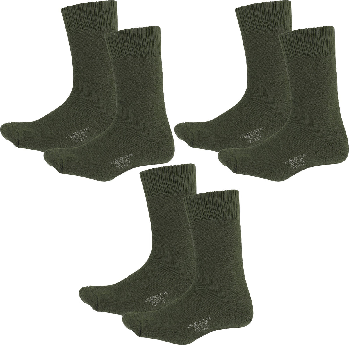 Thermal Boot Socks Heavyweight Genuine GI NYCO Extreme Cold Weather Warm Thick Boot Socks USA Made 3-Pack