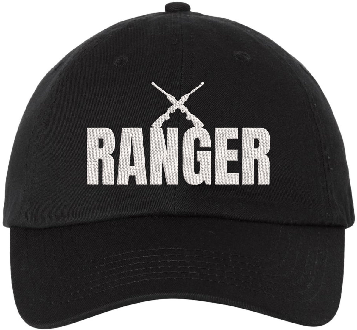 Ranger Crossed Rifles Embroidered Dad Hat | Army Training Tactical Rangers Adjustable Cotton Cap