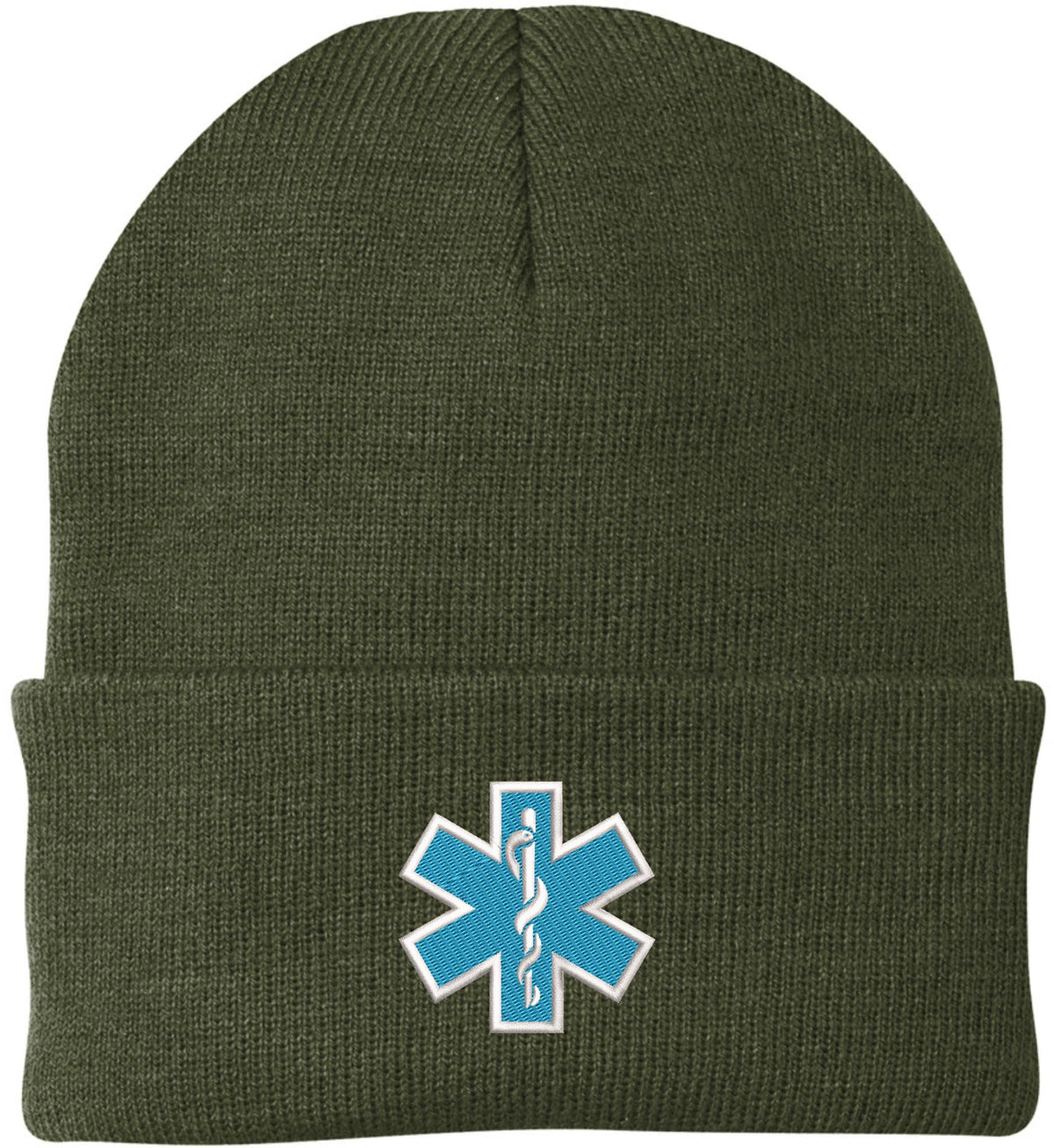 EMS EMT Emergency Medical Star of Life Embroidered Knit Winter Acrylic Unisex Watch Cap Hat