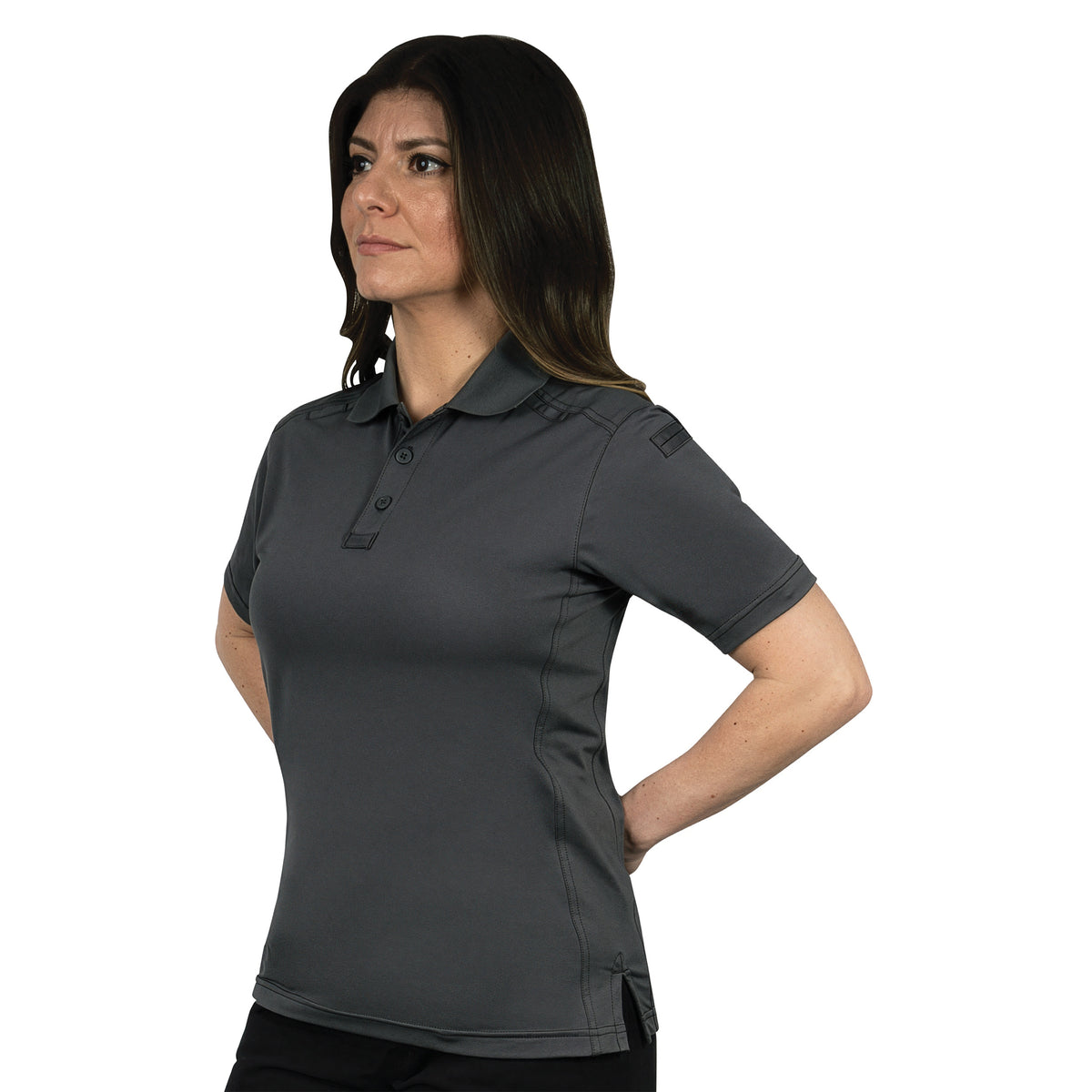 Womens Tactical Polo Shirt Short Sleeve Stretch Quick Dry Performance Uniform