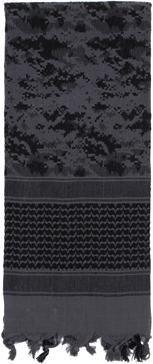 Subdued Urban Digital Camouflage - Shemagh Tactical Desert Scarf