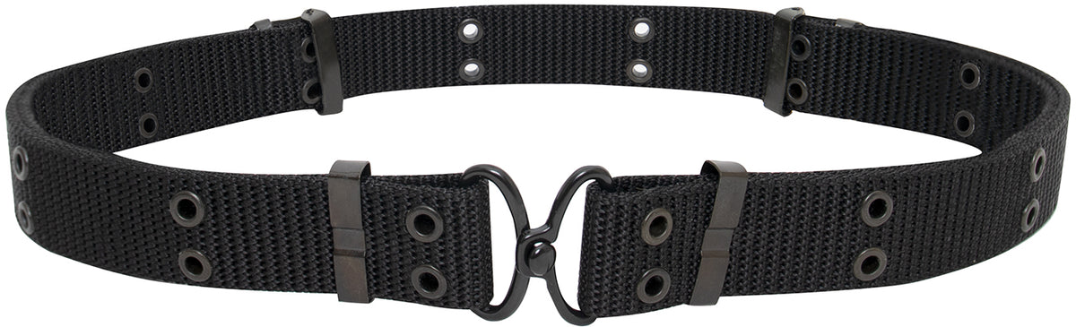 Black - Tactical Thin Pistol Belt 50 in.