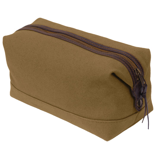 Coyote Brown - Canvas & Leather Travel Kit
