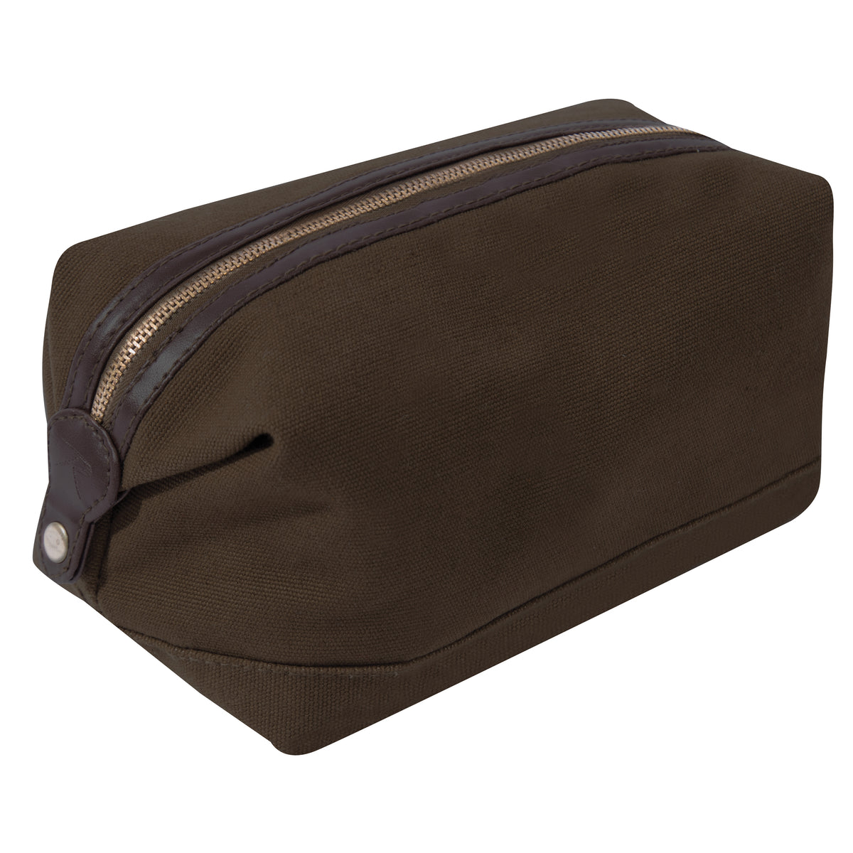 Brown - Canvas & Leather Travel Kit