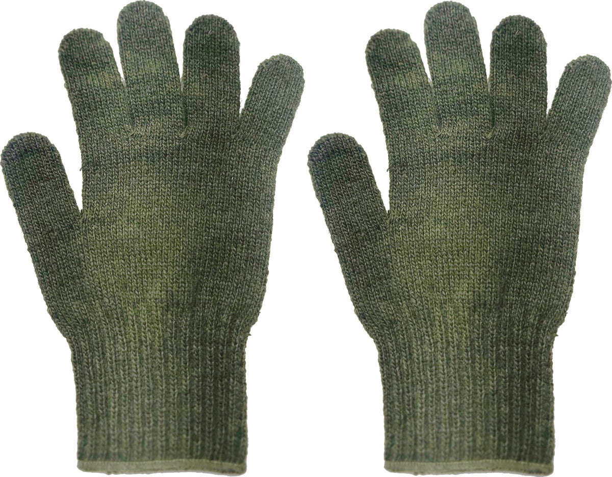 Wool Blend Glove Liners | Unstamped Blank Genuine GI USA Made Army Gloves Liner