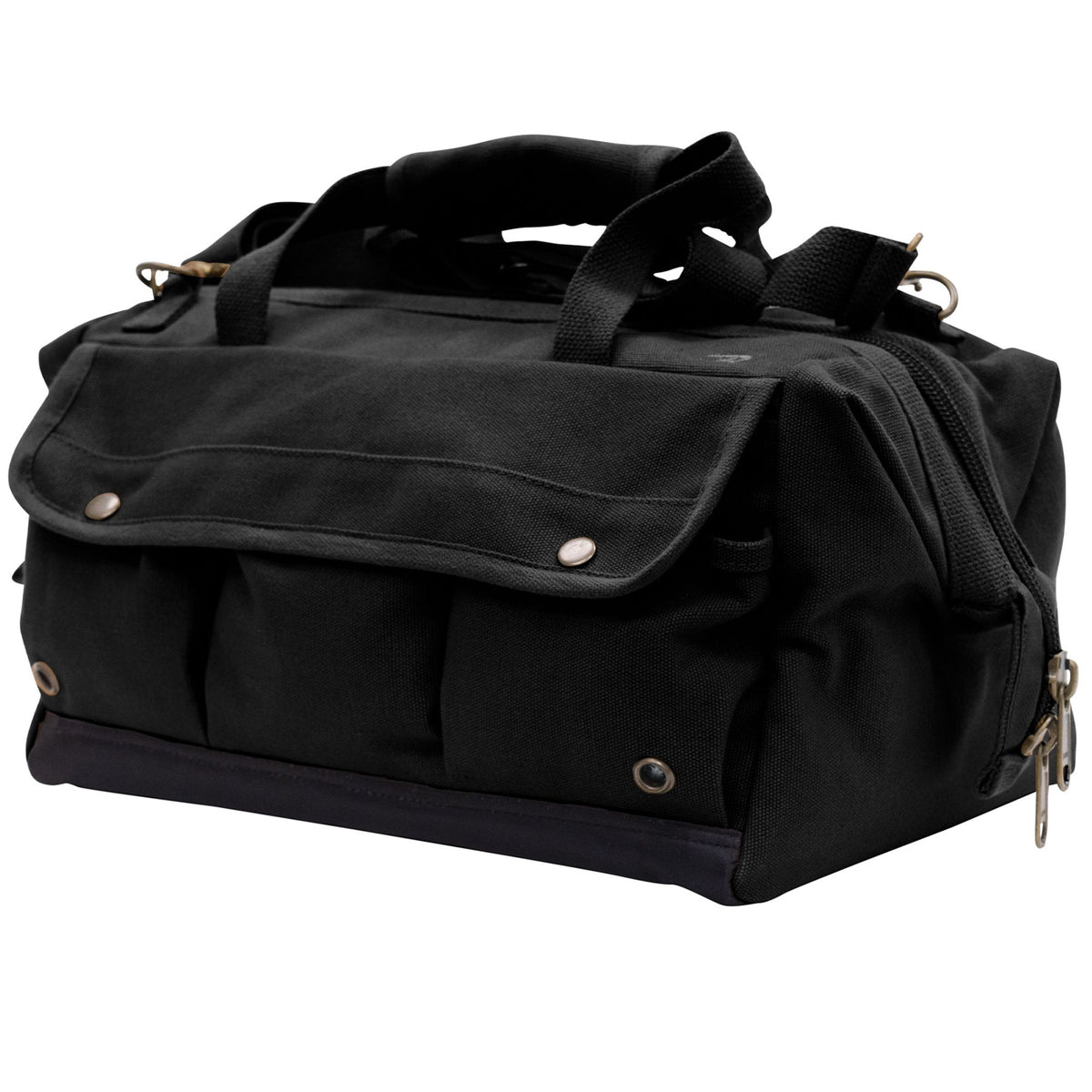 Black Renovator Tool Bag 26 Tool Pocket Organizer Heavy-Duty Canvas