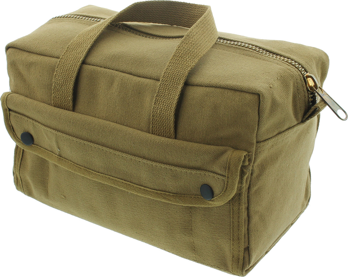 Heavy Duty Cotton Canvas Tool Bag - Military Field Carry Bag - General Purpose Storage Bag