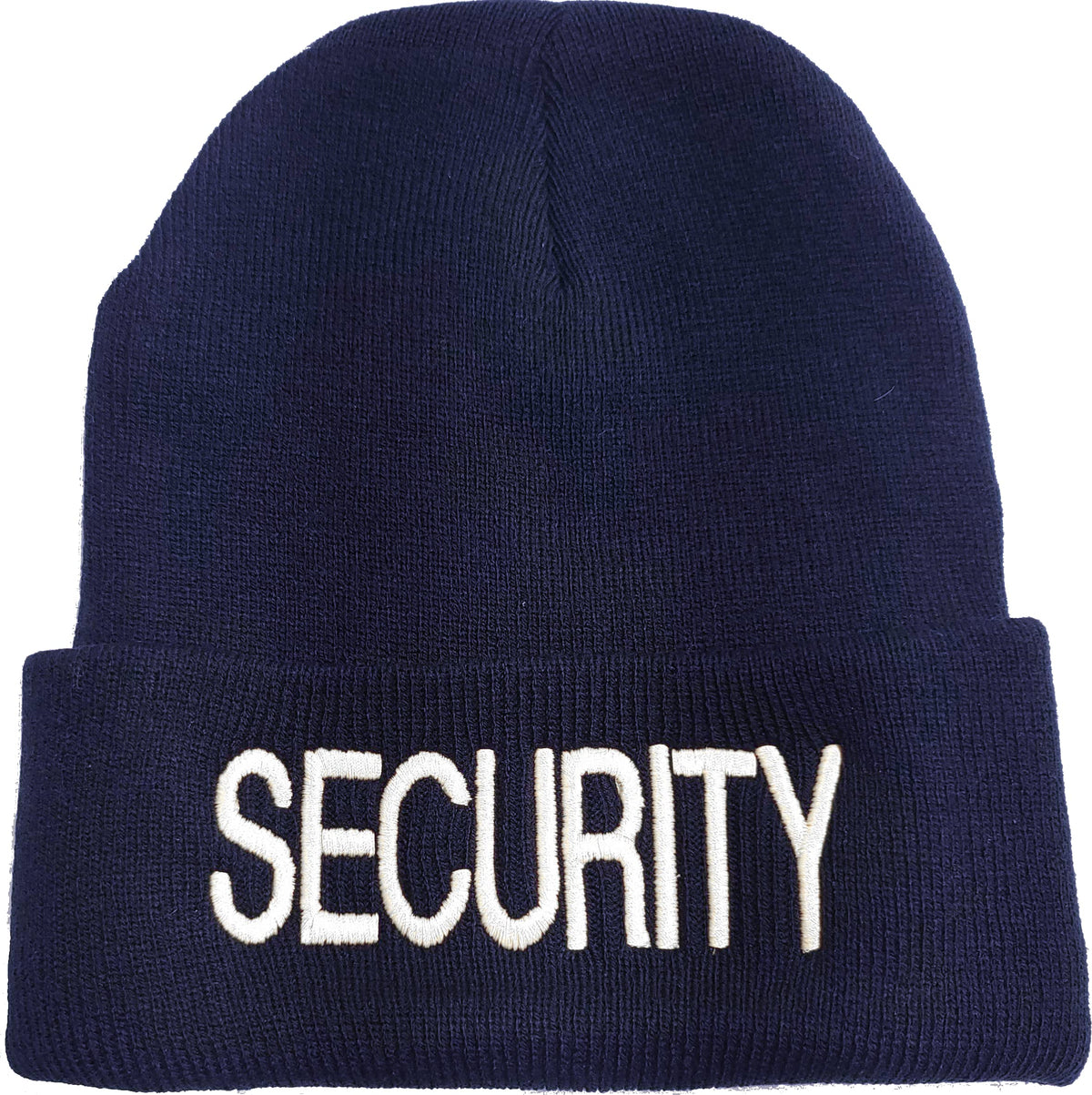 SECURITY Beanie FLEECE Lined Hat Warm LARGE EMBROIDERY Winter Watch Cap Winter Security Uniform Hat