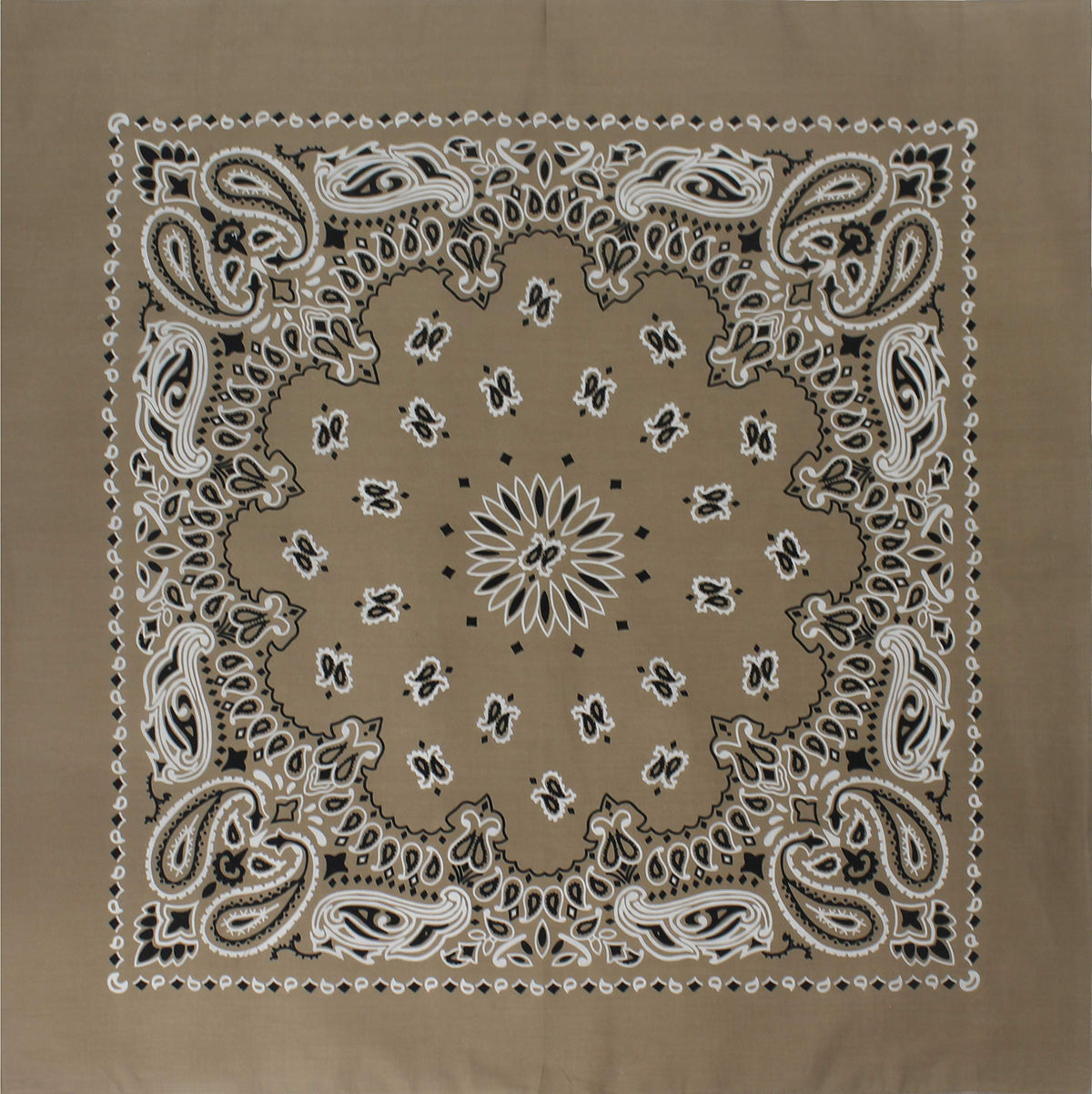 Trainmen Paisley 27" Jumbo Military Bandana Head Scarf Do-rag 100% Cotton Bandanna Face Cover 6-Pack
