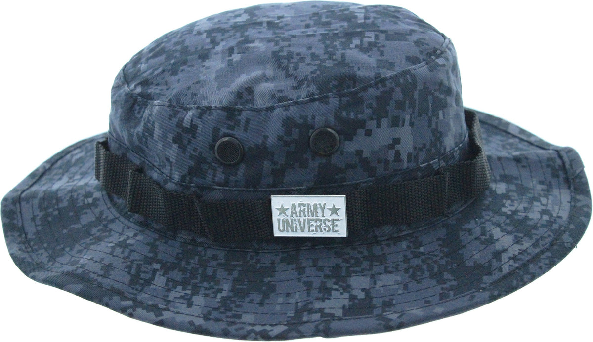 Tactical Boonie Hat Military Bucket Cap Camo Digital or Solid Wide Brim Sun Fishing Bush Booney Hunting Headwear
