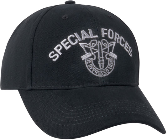 Black - SPECIAL FORCES Adjustable Cap with Special Forces Emblem