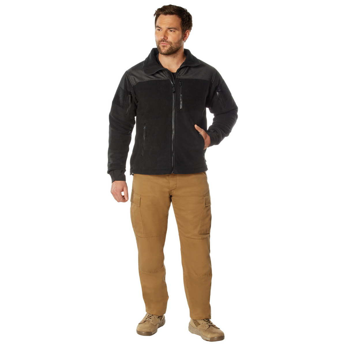 Black - Spec Ops Tactical Fleece Jacket