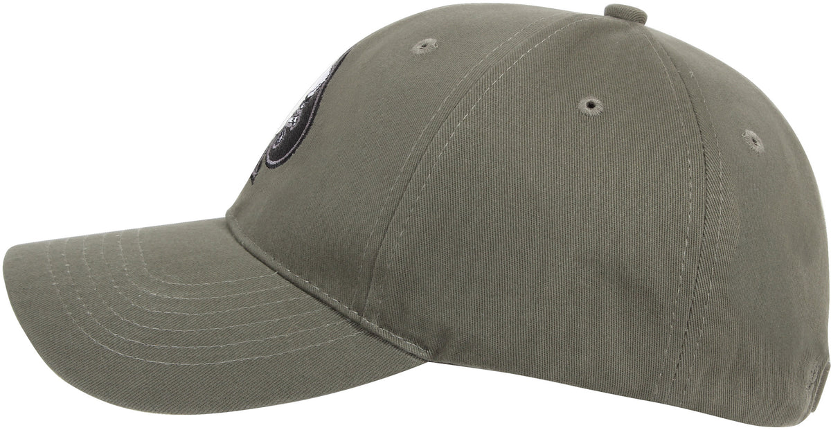 Olive Drab - Military Adjustable Cap with Army Death Spade Emblem
