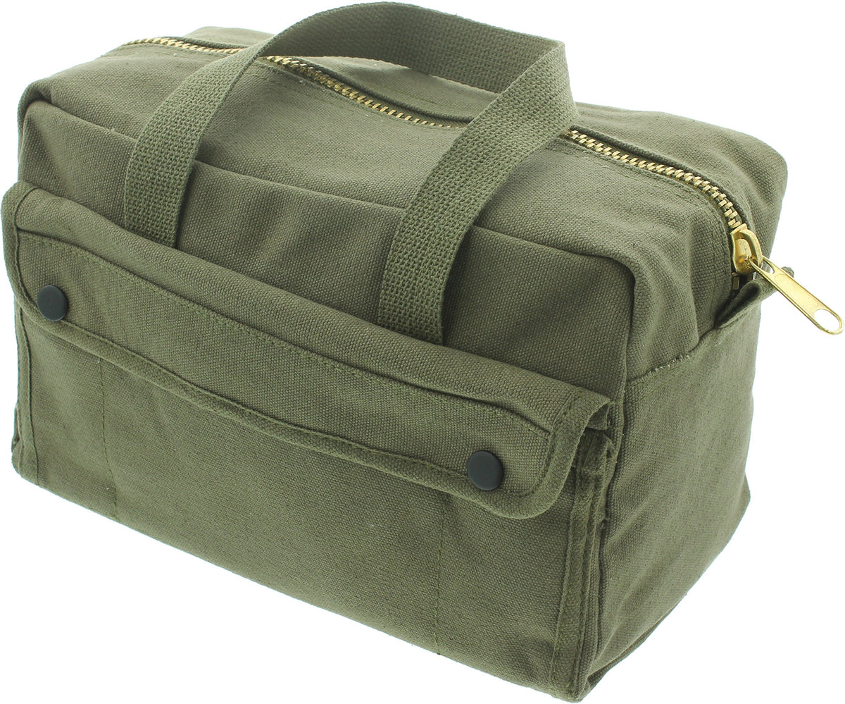 Heavy Duty Cotton Canvas Tool Bag - Military Field Carry Bag - General Purpose Storage Bag