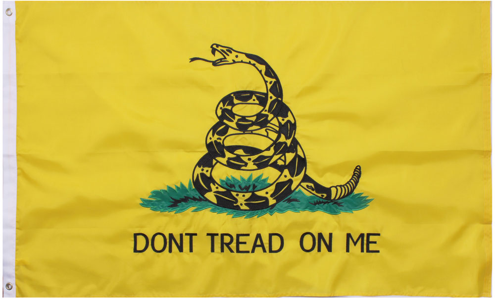 Don't Tread On Me Gadsden Snake Flag USMC Marines Outdoors Flag, 3' x 5'