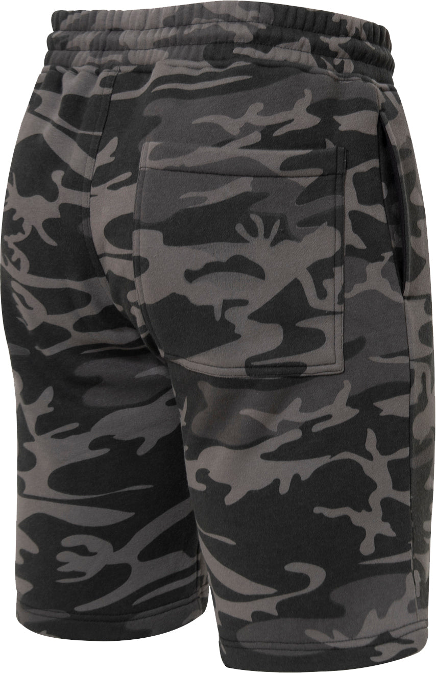 Black Camouflage - Sweatshorts