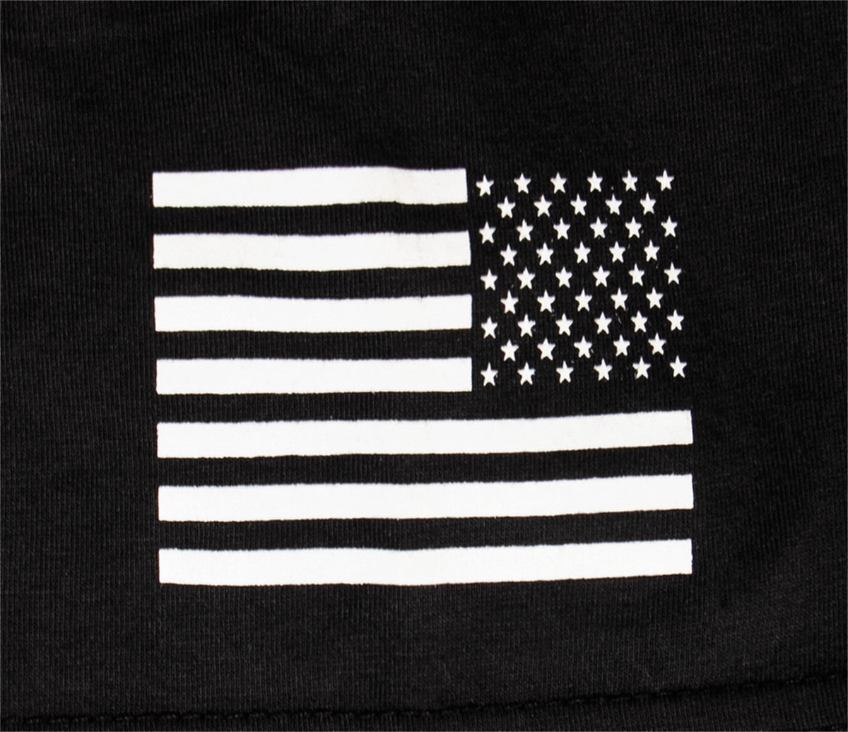 Black - US Space Force Short Sleeve T-Shirt - Poly/Cotton, Athletic Fit