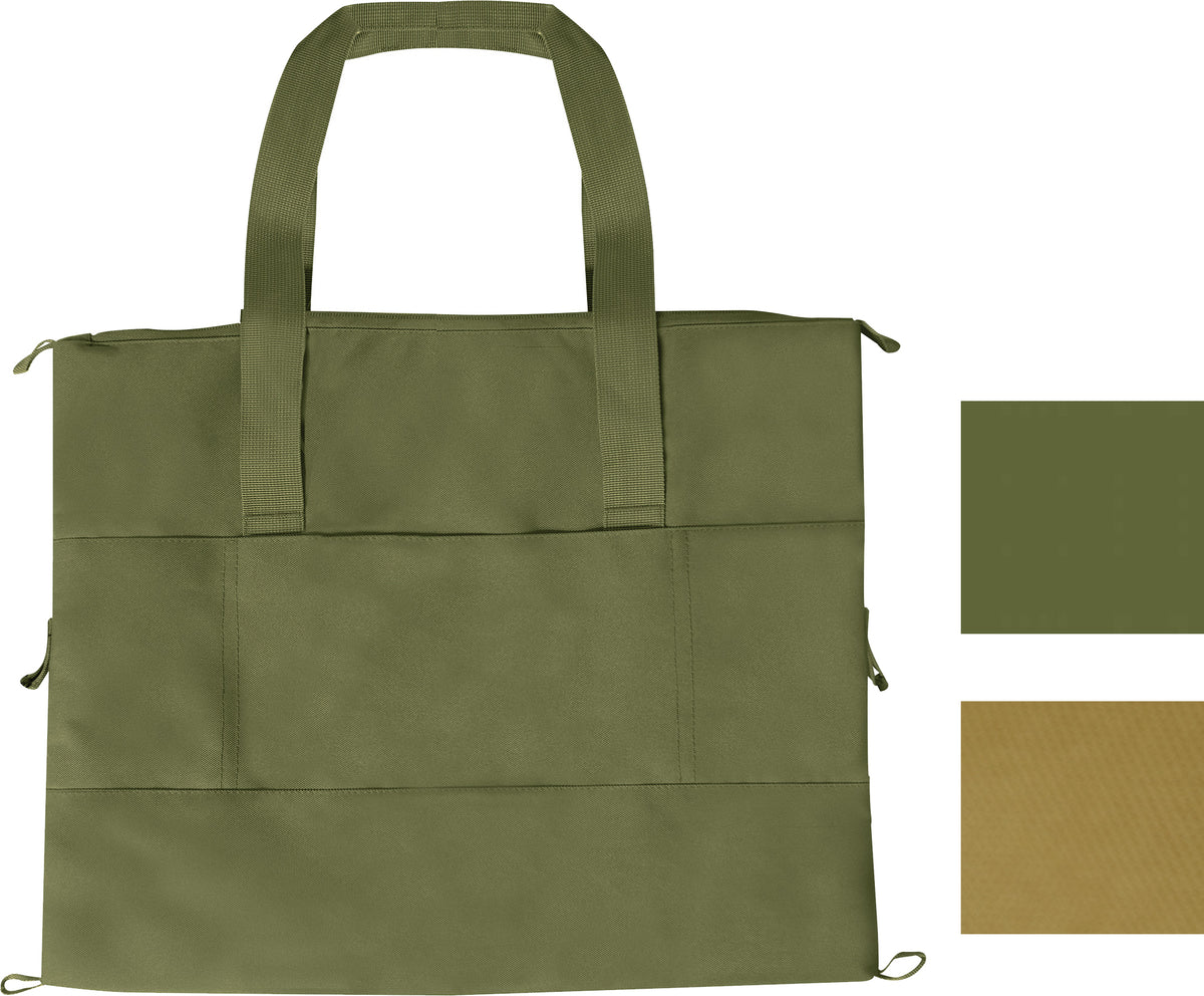 Convertible Insulated Cooler Tote Bag Foldable Grocery Beach Picnic Camping Cooler Holds 18 Cans
