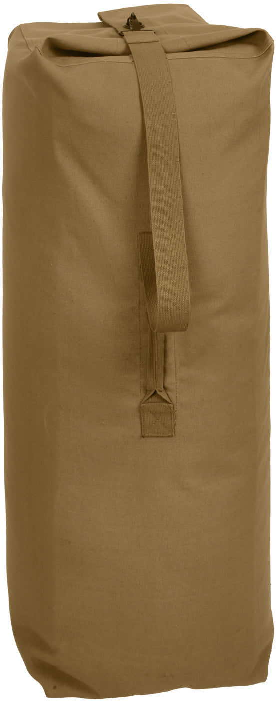 Coyote Brown - Top Load Duffle Bag, Jumbo 30" x 50", Heavyweight 100% Cotton Canvas