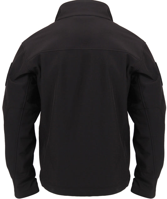 Black Stealth Ops Soft Shell Tactical Jacket