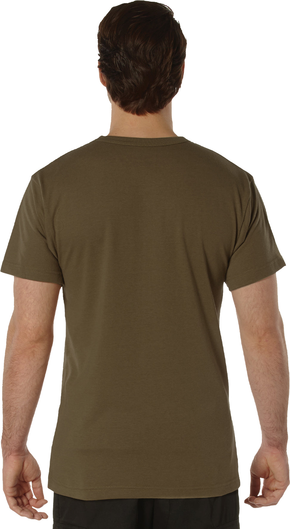Brown - Cotton / Polyester Pocket T-Shirt