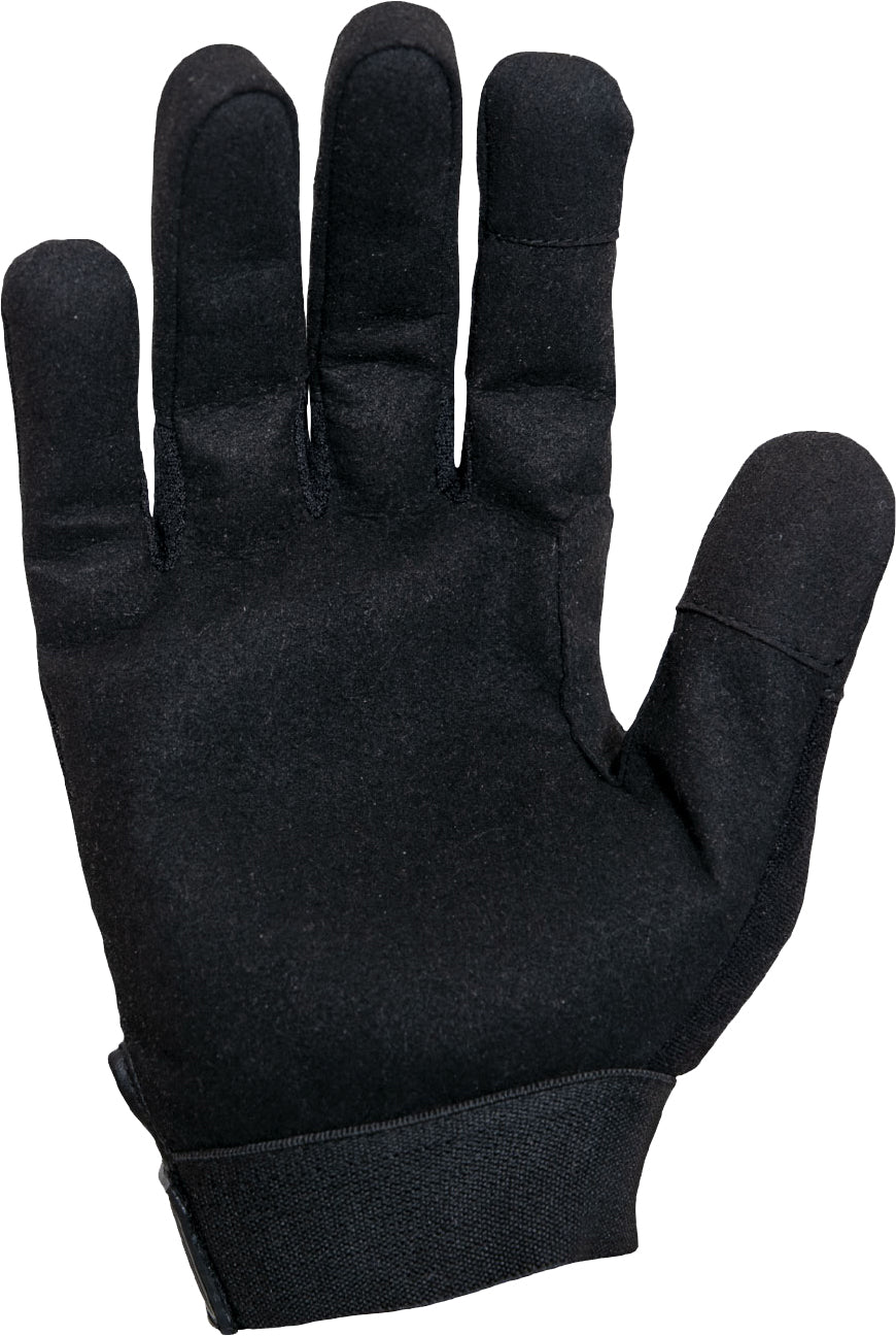 Black - Tactical Combat Gloves, Lightweight Mesh & Leather Durable Work Glove