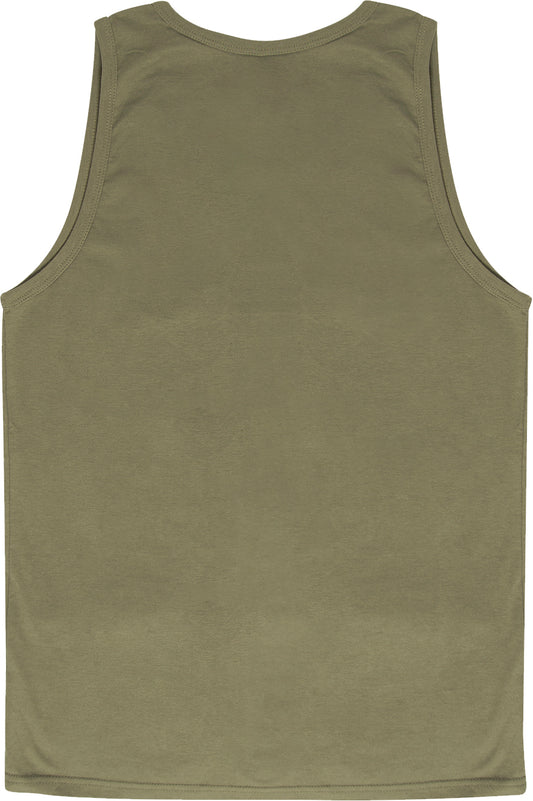 Coyote Brown - Solid Tank Top - Sleeveless Muscle Shirt - Poly/Cotton