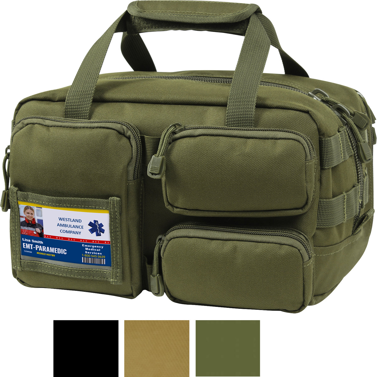 Tactical Trauma Kit 75 Piece MOLLE First Aid Kit Emergency Medical Survival Kit with Gear Bag