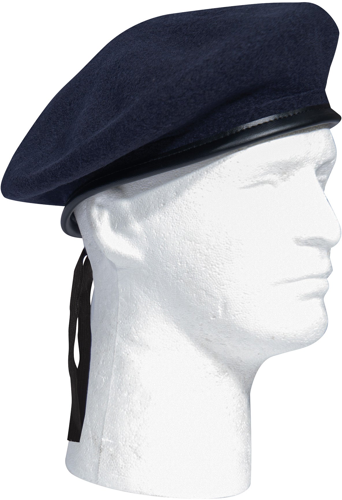 Navy Blue - Military Monty Beret - Wool/Nylon