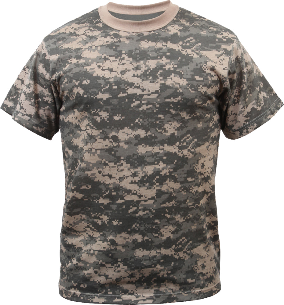 ACU Digital Camo - Tactical Short Sleeve T-Shirt, Poly/Cotton