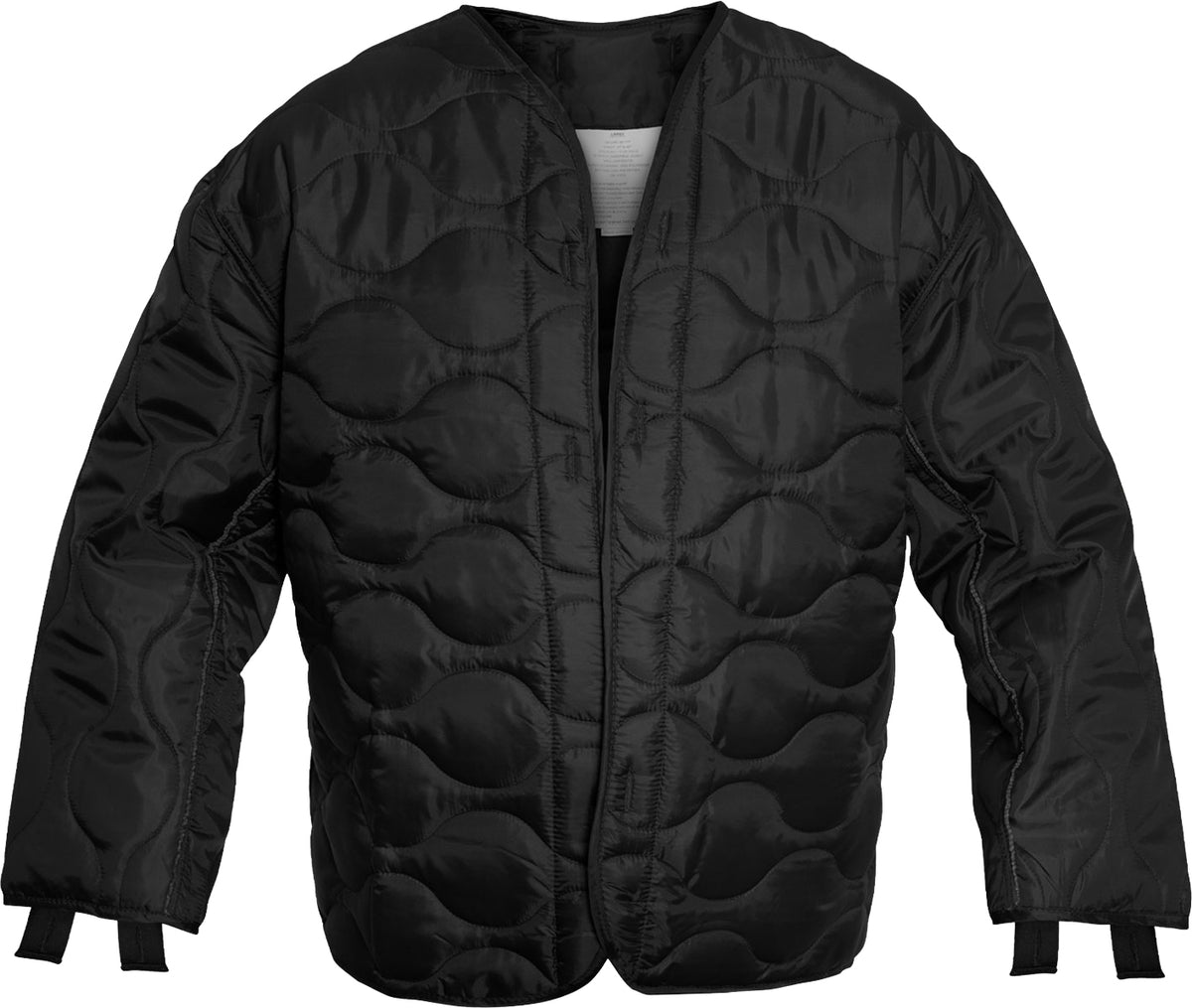 Black - M-65 Field Jacket Liner, Insulated Base Layer for M1965 Coat
