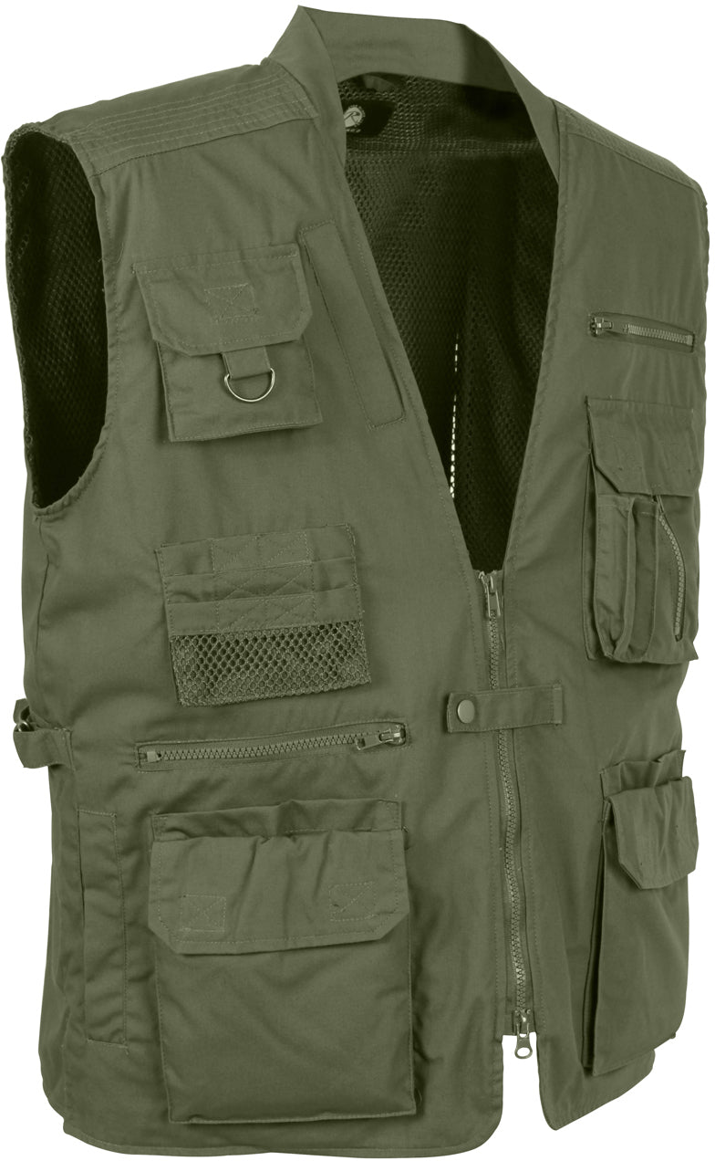 Olive Drab - Concealed Safari Outback Carry Vest