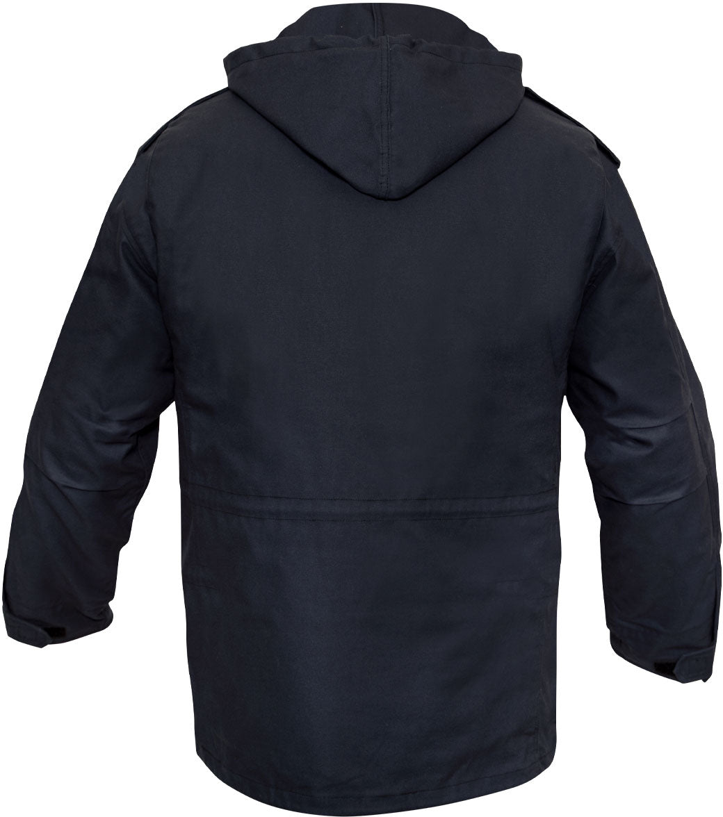 Midnight Blue - Tactical M-65 Field Jacket Army Coat M65 - Poly/Cotton Twill - with Removeable Liner